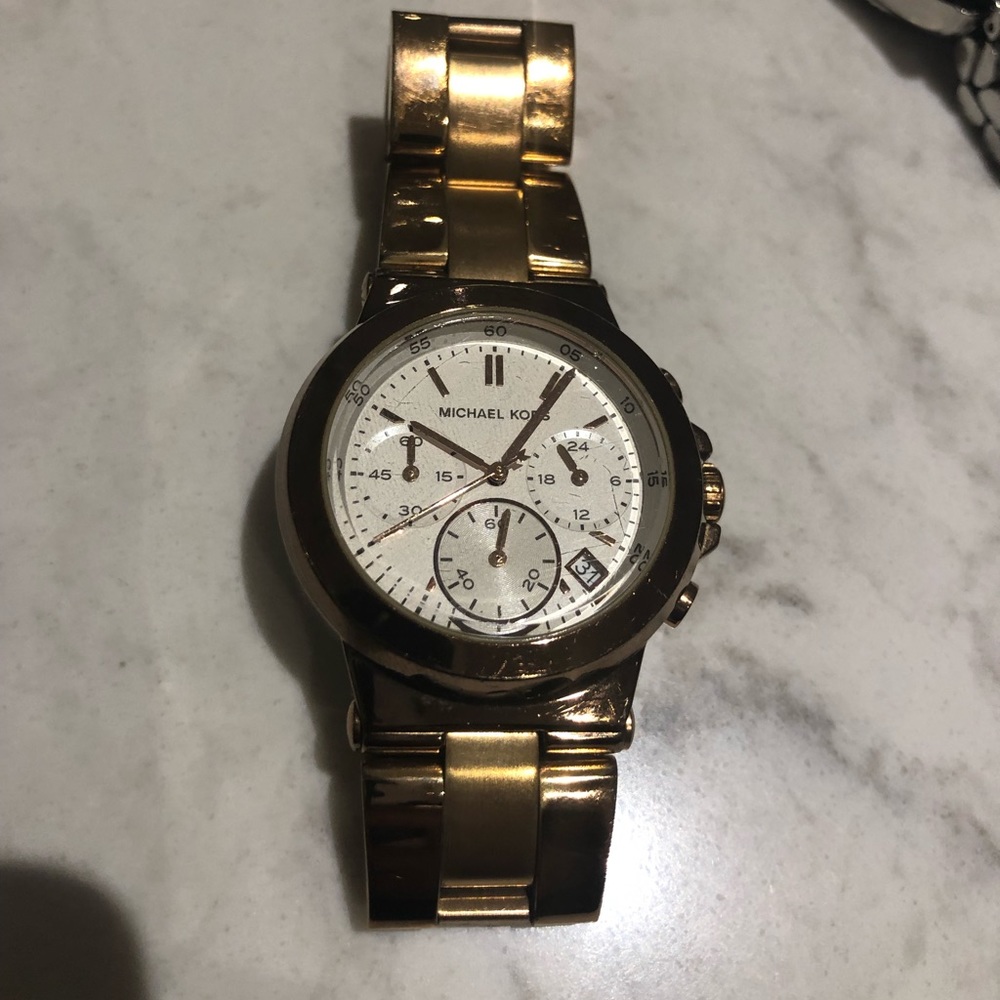 Rose gold Michael Kors watch